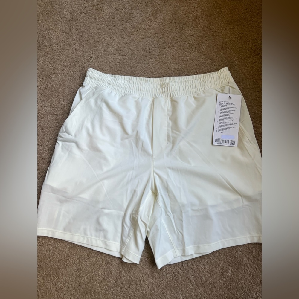 Mens Lululemon Lined Pace Breaker 7” NWT